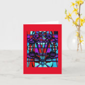 ノートカ空白のード(アールデコ/Steampunk) カード (黄色い花)