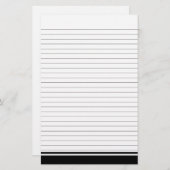 ノートシンプル文房具の紙線 便箋 (正面/裏面)