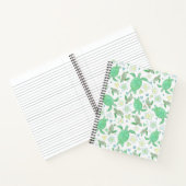 ノートシータートルウォーター色イラストレーションジャーナ ノートブック (内部)