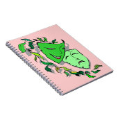 ノートジャーナル喜劇の悲劇は戯曲日記を覆います ノートブック (右側)