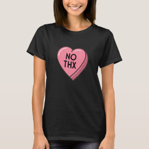 ノートスシングルス認識度おもしろいアンチバレンタインデー Tシャツ