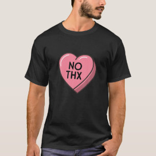 ノートスシングルス認識度おもしろいアンチバレンタインデー Tシャツ