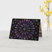 ノートダム南バラウィンドウのカスタマイズ カード (黄色い花)