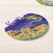 ノートデイムラウンド紙コースター（6セット） ラウンドペーパーコースター (アングル)