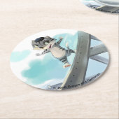 ノートデイムラウンド紙コースター（6セット） ラウンドペーパーコースター (アングル)