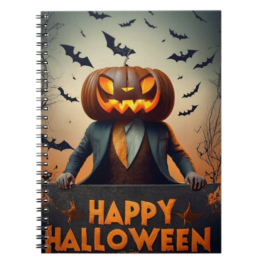 ノートハッピーハローウィンカボチャ ノートブック (正面)