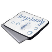 ノートパソコパーソナライズされたンケースのシーホース海ビーチ ラップトップスリーブ (正面下部)