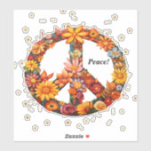 ノートパソコンに表示されるPeace Sticker シール (シート)