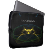 ノートパソコンのケース – フラクタルエイリアン ラップトップスリーブ (正面右)