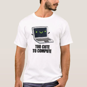 ノートパソコンのパウおもしろいンを計算するには可愛すぎる Tシャツ