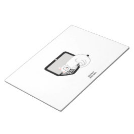 ノートパソコンのメモ帳で眠っている白猫 ノートパッド