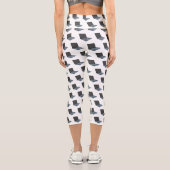 ノートパソコンの漫画イラストレーション カプリレギンス (裏面)