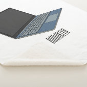 ノートパソコンの漫画イラストレーション シェルパブランケット (3/4)