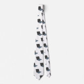 ノートパソコンの漫画イラストレーション ネクタイ (正面)