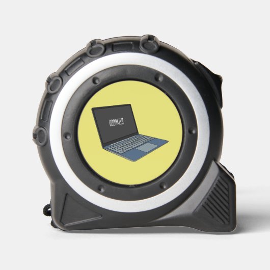 ノートパソコンの漫画イラストレーション メジャー (正面)