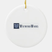 ノートパソコンキャットベッド(Tuxedo - Black&White)オーナメント セラミックオーナメント (裏面)