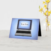 ノートパソコングリーティングカード カード (黄色い花)