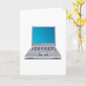 ノートパソコンコンピュータ カード (黄色い花)