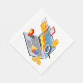 ノートパソコンコンピューティング スタンダードランチョンナプキン (角)