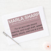 ノートパソコンステッカー(小)。 長方形シール (封筒)