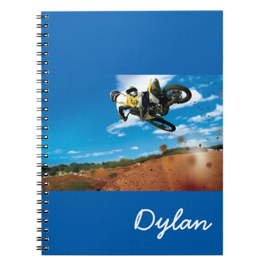 ノートパソコン – オートバイおよび名前をカスタムする ノートブック (正面)