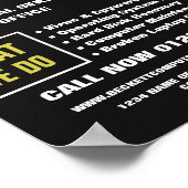 ノートパソコン、コンピュータ修理広告スペシャリスト ポスター (角)