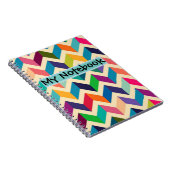 ノートパソコ数々のン – 色付きジグザグ ノートブック (右側)