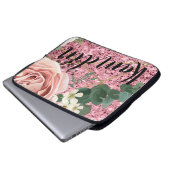 ノートパソパーソナライズされたックケース幾何学的ガーデンバラゴール ラップトップスリーブ (正面下部)