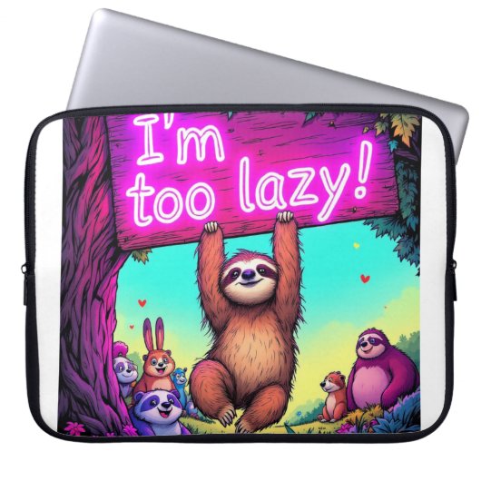 ノートパッおもしろいトケース ラップトップスリーブ (正面)