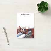 ノートパッドと1981コルベット車のインテリア ポストイット (オフィス)