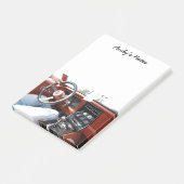 ノートパッドと1981コルベット車のインテリア ポストイット (アングル)