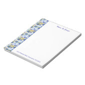 ノートパッドバードブルーベリーブルーイーユカスタムル ノートパッド (回転)