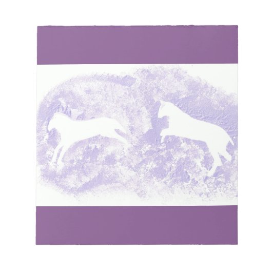 ノートパッド付きホースデザイン ノートパッド (正面)