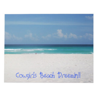 ノートパッド女性のカーボーイビーチDreemin!! ノートパッド