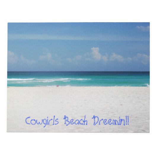 ノートパッド女性のカーボーイビーチDreemin!! ノートパッド (正面)