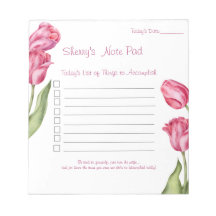 ノートパッド5.5x6大きなチューリップを実現