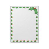ノートパッド – クリスマスホリー (回転)