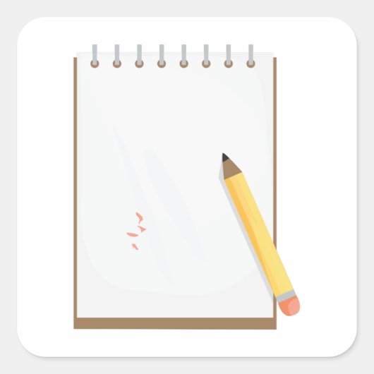 ノートパッド スクエアシール (正面)