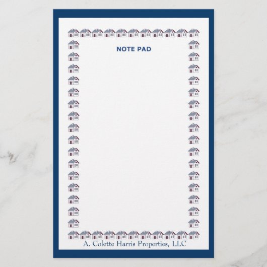 ノートパッド - デザイン 4 便箋 (正面)