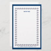 ノートパッド - デザイン 4 便箋 (正面/裏面)