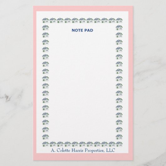 ノートパッド - デザイン 8 便箋 (正面)