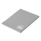 ノートパッド |メモ – 灰色 (回転)