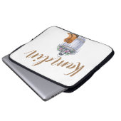 ノートパパーソナライズされたソコンケースサマーカントリー結婚式Ru ラップトップスリーブ (正面下部)