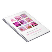 ノートパーソナライズされたテンプレート写真文字イニシャル ノートブック (右側)