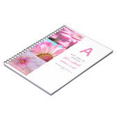 ノートパーソナライズされたテンプレート写真文字イニシャル ノートブック (左側)