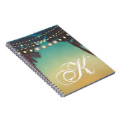 ノートパーソナライズされたブックビーチサンセットパームツリーズStr ノートブック (右側)