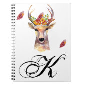 ノートパーソナライズされたブックボーホディアバック頭ブラウニン ノートブック (正面)