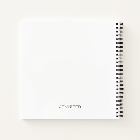 ノートパーソナライズされたブック名付きノート ノートブック (裏面)