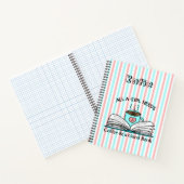 ノートパーソナライズされたブック |コーヒーと良い本 ノートブック (内部)