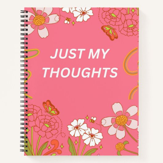 ノートパーソナライズされたブック | 名前をカスタムする仕訳帳 ノートブック (正面)